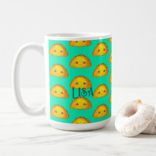 Caneca De Café Shell Taco, Duro de Carne de Bovino do México