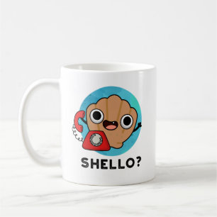Caneca De Café Shello Funny Sea Shell Pun