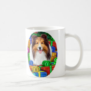 Caneca De Café Sheltie Christmas Open Gifs Sable