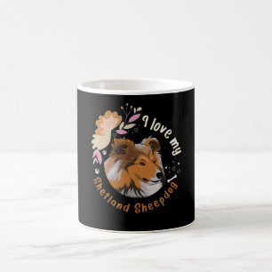 Caneca De Café Sheltie Dog Shetland Sheepdog Idea