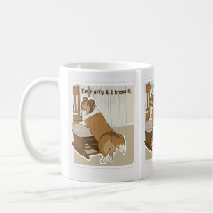 Caneca De Café Sheltie fofa