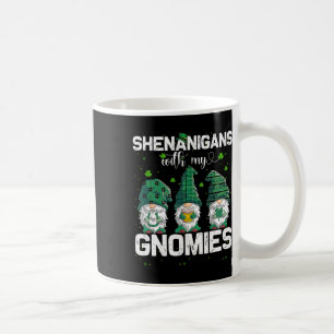 Caneca De Café Shenanigans Com Meus Gnomos Shamrock Leopard Patri