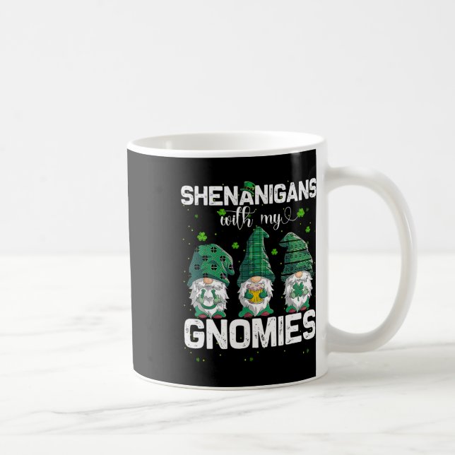 Caneca De Café Shenanigans Com Meus Gnomos Shamrock Leopard Patri (Direita)