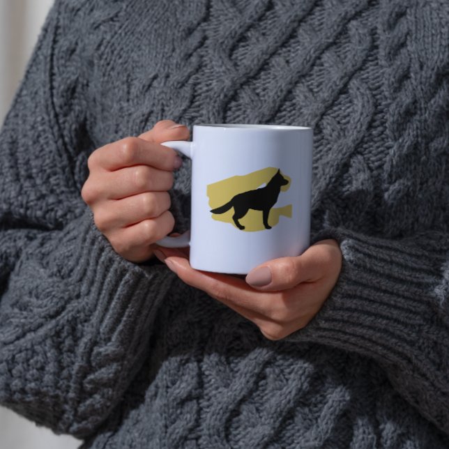 Caneca De Café Shephard Silhouette Mug (Criador carregado)