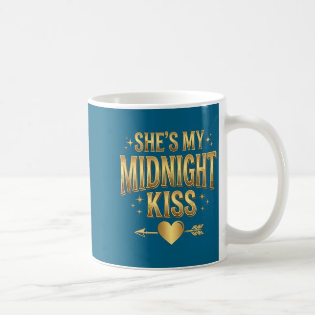 Caneca De Café She's My Midnight Kiss Happy New Year Matching Cou (Direita)