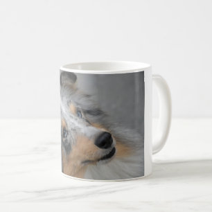 Caneca De Café Shetland Sheepdog Blue Tri