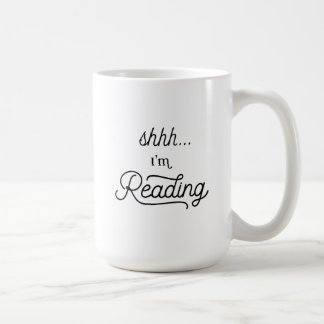 Caneca De Café Shhh... Estou lendo mug