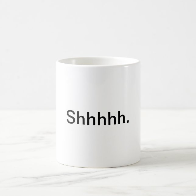 Caneca De Café "Shhhhh." (Centro)