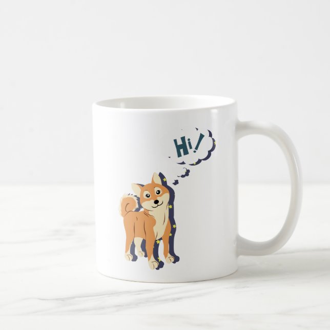 Caneca De Café Shiba Inu (Direita)