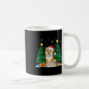 Caneca De Café Shiba Inu Cachorra Santa Hat Feia Sueco de Natal