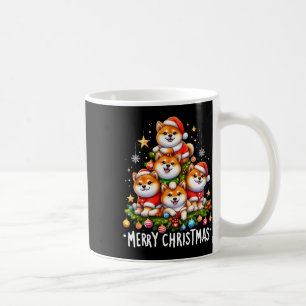 Caneca De Café Shiba Inu Cães Feliz Natal Xmas Oferece Natal