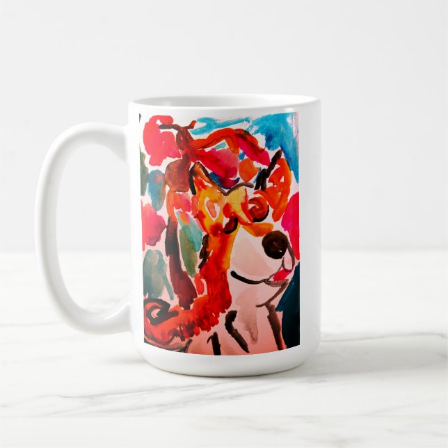 Caneca De Café Shiba Inu cherry Japen blossom  (Esquerda)