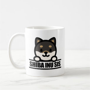 Caneca De Café SHIBA INU IRMÃ - Design Fofo de Irmã Shiba Inu
