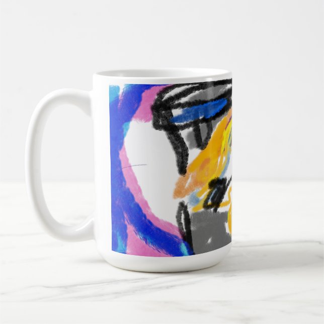 Caneca De Café Shiba Inu na cidade (Esquerda)