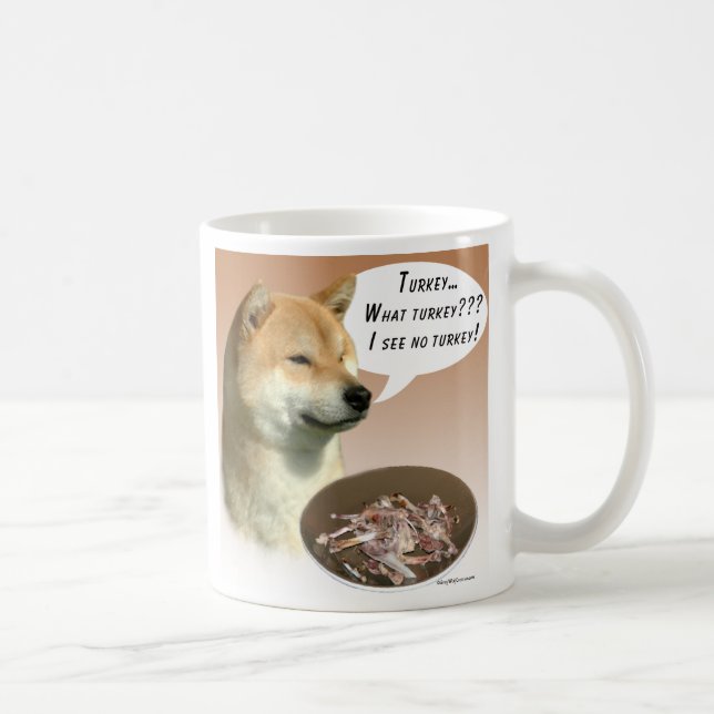 Caneca De Café Shiba Inu Turquia (Direita)