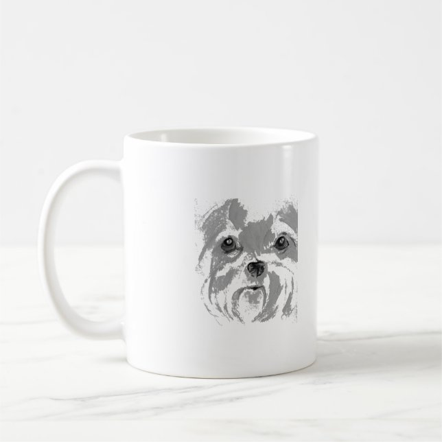 Caneca De Café Shih Tzu Dog (Esquerda)