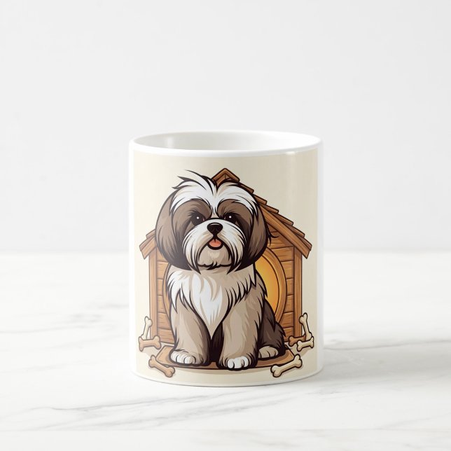 Caneca De Café Shih Tzu Dog House  (Criador carregado)