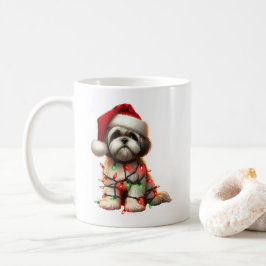 Caneca De Café Shih Tzu Dog Puppy Natal