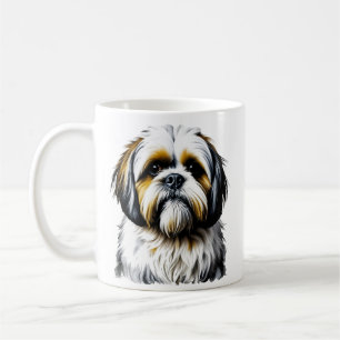 Caneca De Café Shih Tzu Mãe   Amantes de Cães