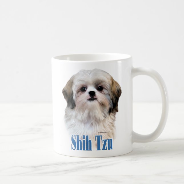 Caneca De Café Shih Tzu Name (Direita)