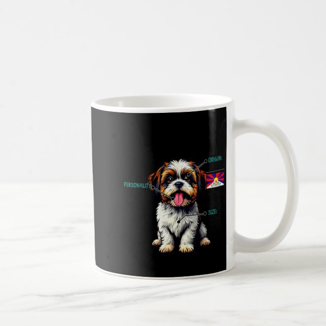 Caneca De Café Shih Tzu Owner Funny Shih Tzu Lover  (Direita)