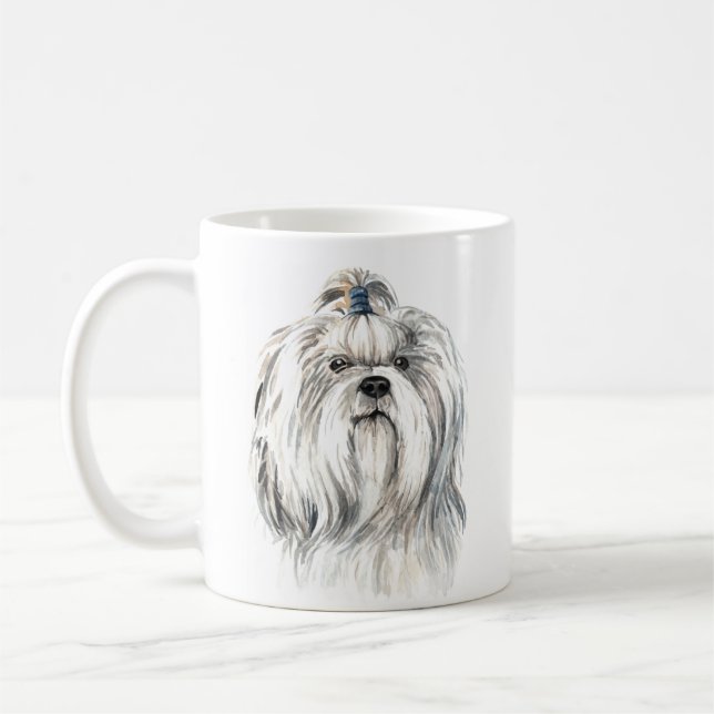 Caneca De Café Shih Tzu Personalizado (Esquerda)