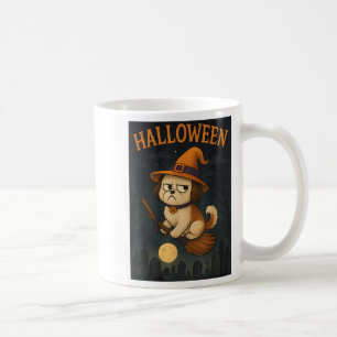 Caneca De Café Shih Tzu Witu Attitude Lado Olho Mpy Halloween