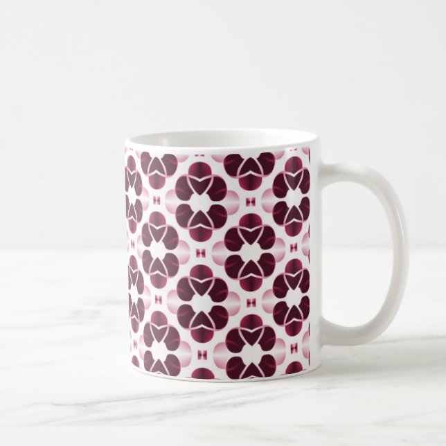 Caneca De Café Shimmering Glam Mug, Borgonha (Direita)