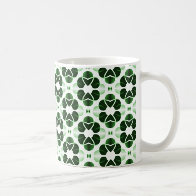 Caneca De Café Shimmering Glam Mug, Floresta Verde (Direita)