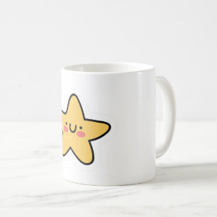 Caneca De Café Shine Bright Mug - Design de adesivo de estrela di
