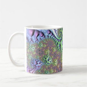 Caneca De Café Shiny Rainbow Fractal