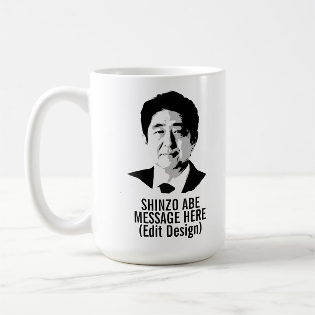 CANECA DE CAFÉ SHINZO ABE PERSONALIZADO (Esquerda)