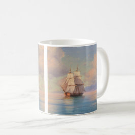 Caneca De Café Ship off the coast - Ivan Aivazovsky