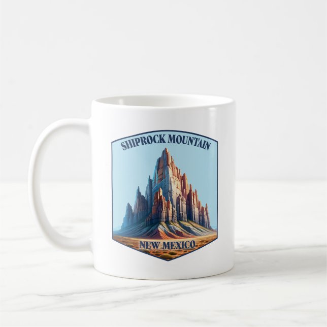Caneca De Café Shiprock Mountain Novo México (Esquerda)