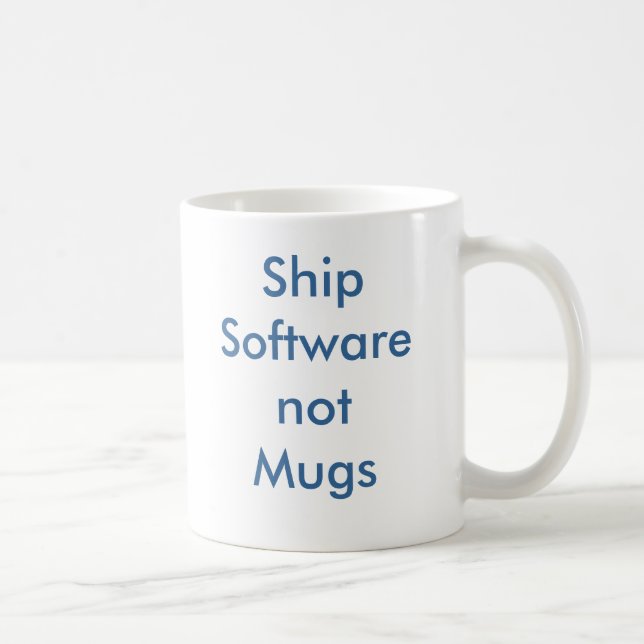 Caneca De Café ShipSoftwarenotMugs (Direita)