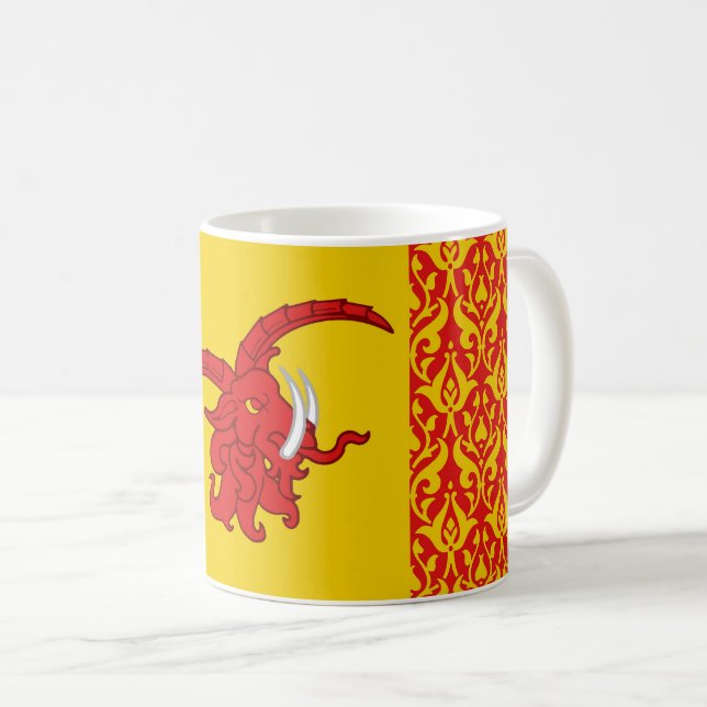 Caneca De Café Shire de Danescomb Populace Crachá Coffee Mug (Frente Esquerda)