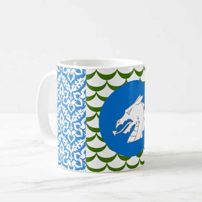 Caneca De Café Shire de Drakenmere Populace Crachá (Frente Esquerda)
