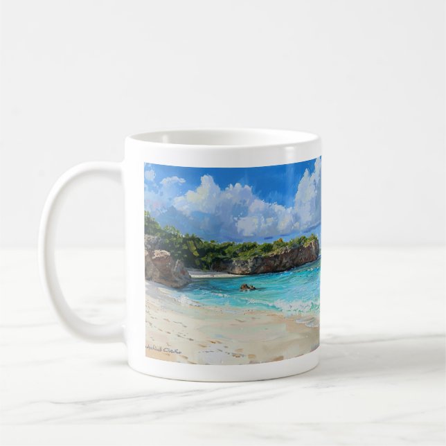 Caneca De Café Shoal Beach, Anguilla Coffee Mug (Esquerda)