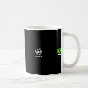 Caneca De Café Shotokan Brasil Karate Bandeira Dojo Tiger
