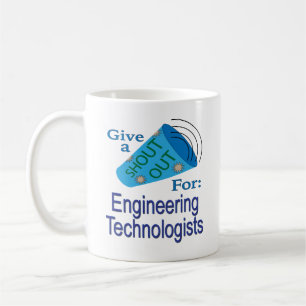 Caneca De Café Shout for Engineering Technologists