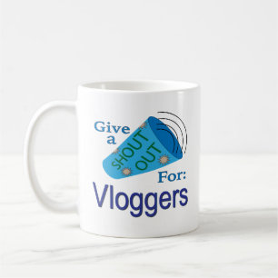 Caneca De Café Shout Out for Vloggers