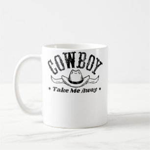 Caneca De Café Show de Rodeio Cowboy Leve-Me Embora Para o Oeste