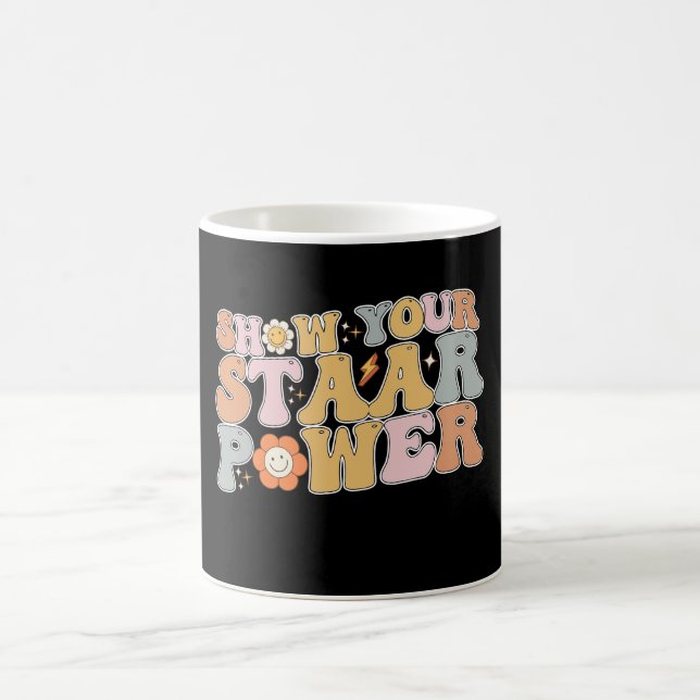 Caneca De Café Show Groovy Seu Poder STAAR Dia de Testes (Centro)