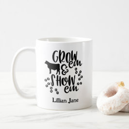 Caneca De Café Show Heifer Custom Name