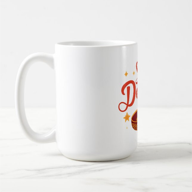 Caneca De Café ✨ Shubh Deepavali | Traditional Diwali Rangoli | (Esquerda)