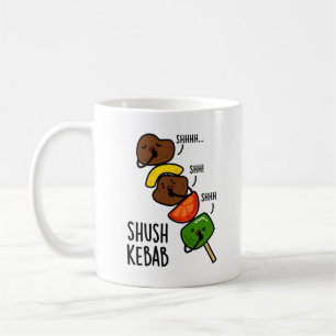 Caneca De Café Shush Kebab Engraçado Comida