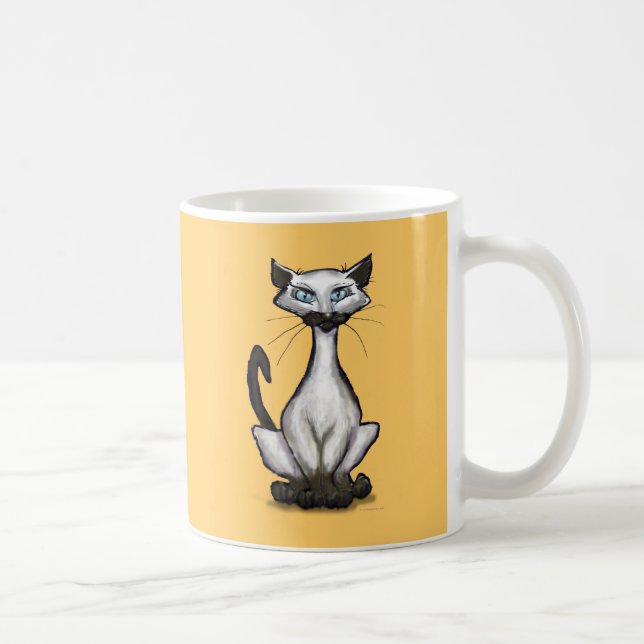 Caneca De Café Siamese Cat (Direita)