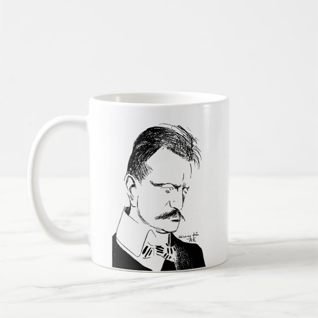 Caneca De Café Sibelius: desenho de Albert Engström (1904) (Esquerda)