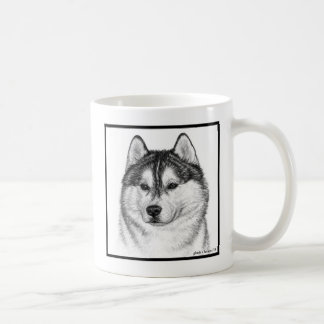 Caneca De Café Siberian Husky Art de Glenda S. Harlan