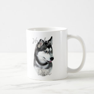 Caneca De Café Siberian Husky (blk) Pai 2
